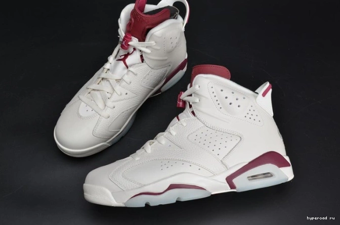 Retro 384664-116 white Jordan 6 Maroon Air 1205